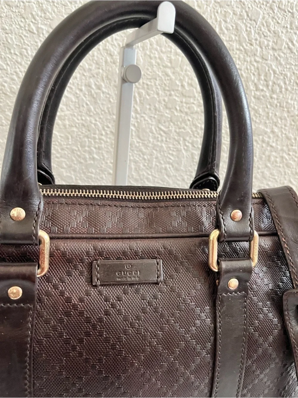 Gucci leather briefcase
